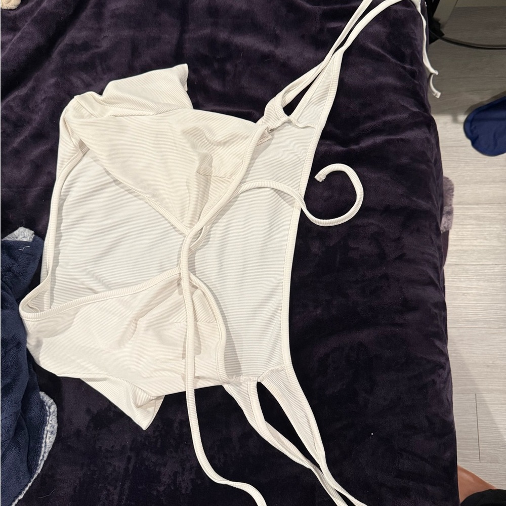 White Strappy Top